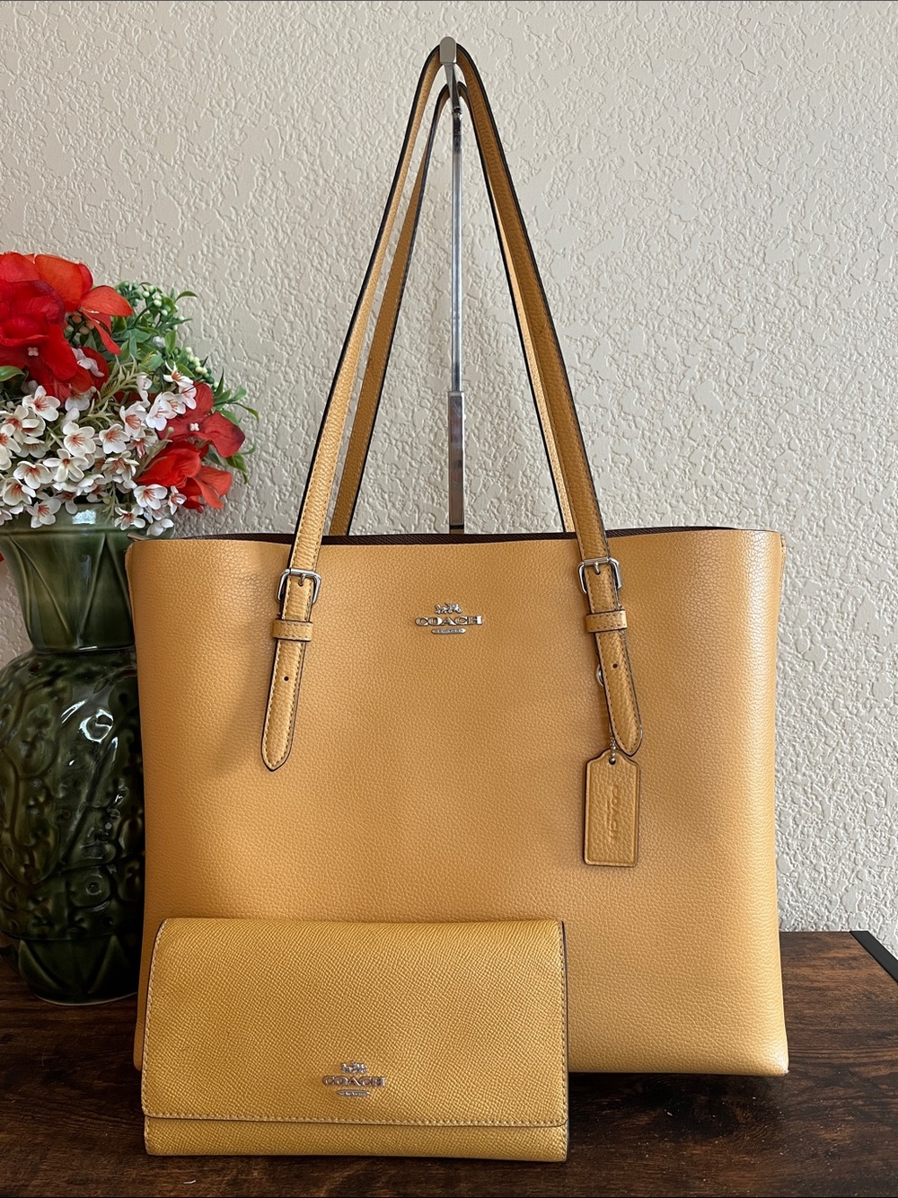 Coach Mollie Tote style 1617 and Coach C5578 slim wallet